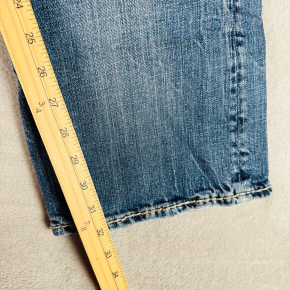 Vigoss Jeans Women's 11 Blue Fit Bootcut Mid Rise Distressed Medium Wash Stretch - Picture 14 of 14